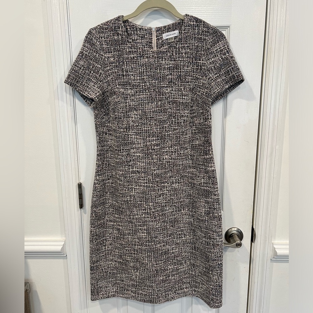 Woven Calvin Klein sheath dress, size 8
